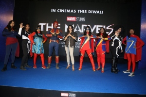 Actress Samantha launches Caption Marvell Trailer Photos