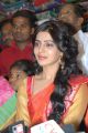 Actress Samantha Traditional Silk Saree Photos