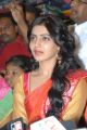 Actress Samantha Cute Silk Saree Photos