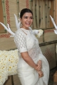 Actress Samantha Akkineni White Saree Photos @ Shakuntalam Movie Launch