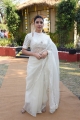 Actress Samantha White Saree Photos @ Shakuntalam Movie Launch