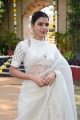 Shakuntalam Movie Actress Samantha Akkineni White Saree Photos