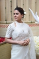 Actress Samantha in White Saree Photos @ Shakuntalam Movie Opening