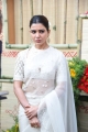 Actress Samantha in White Saree Photos @ Shakuntalam Movie Opening