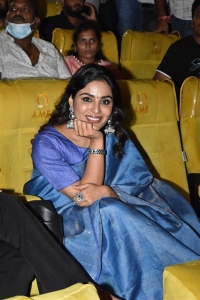 Actress Samyuktha Menon Blue Saree Images