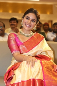 Sir Movie Actress Samyuktha Menon Silk Saree Pictures