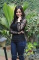 Sana Khan in Black Top & Jeans