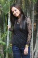 Sana Khan in Black Top & Jeans