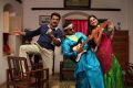 Sarathkumar, Thambi Ramaiah, Meera Nandan in Sandamarutham Tamil Movie Stills