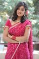 Actress Sandeepthi New Photos in Red Saree