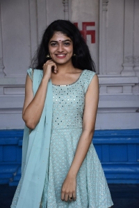 Telugu Actress Sangeerthana Vipin Cute Stills in Churidar Dress