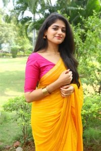 Narakasura Movie Actress Sangeerthana Vipin Saree Pics