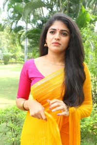 Narakasura Movie Heroine Sangeerthana Vipin Saree Pics