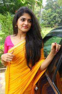 Narakasura Movie Actress Sangeerthana Vipin Saree Pics