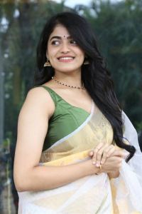 Sangeerthana Vipin Saree Photos @ Operation Raavan Trailer Launch