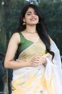 Sangeerthana Vipin Saree Photos @ Operation Raavan Trailer Launch