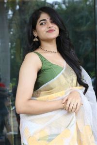 Operation Raavan Movie Heroine Sangeerthana Vipin Saree Photos