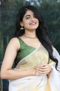 Operation Raavan Movie Heroine Sangeerthana Vipin Saree Photos