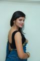 Actress Sangeetha Kamath Dark Cyan Blue Saree Photos