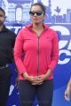 Sania Mirza in Pink Jogging Suit Hot Photos