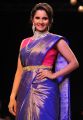 Sania Mirza Photos in Blue & Gold Kanjeevaram Saree