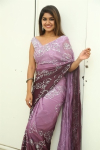 Actress Sanjana Anand Saree Pics @ Nenu Meeku Bagakavalasinavadini Interview