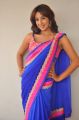 Telugu Actress Sanjana Hot in Low Back Saree Blouse