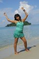 Sanjana Hot in Beach Stills