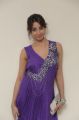 Actress Sanjana Galrani Hot Pictures in Dark Violet Long Dress