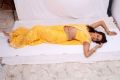 Actress Sanjana in Yellow Saree Hot Stills