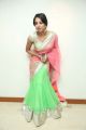 Actress Sanjjanaa Pink & Green combination Half Saree Stills