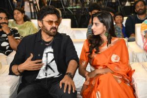 Venkatesh, Meenakshi Chaudhary @ Sankranthiki Vasthunam Victory Veduka Event Stills