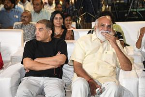 Dil Raju, K Raghavendra Rao @ Sankranthiki Vasthunam Victory Veduka Event Stills