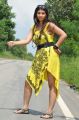 Hot Sarah Sharma in Yellow Mini Frocks