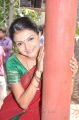 Saranya Mohan in Traditional Saree at Thaandavam Shooting Spot Pics