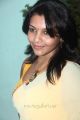 Actress Saranya Nag Hot in Yellow Transparent Saree with Sleeveless Blouse