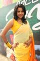 Saranya Nag Hot Transparent Yellow Saree Photos