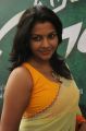 Actress Kadhal Saranya Hot in Yellow Transparent Saree with Sleeveless Blouse