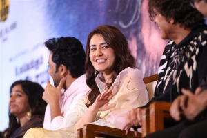 Heroine Raashi Khanna @ Sardar Movie Trailer Launch Stills