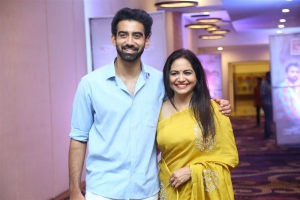 Singer Sunitha Upadrashta's Son Akash Goparaju @ Sarkaaru Noukari Movie Teaser Launch Stills