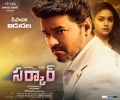 Vijay, Keerthy Suresh in Sarkar Movie Release Today Posters