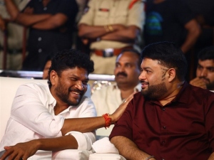 Parasuram, S Thaman @ Sarkaru Vaari Paata Success Celebrations Kurnool Photos