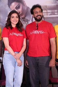 Kajal Aggarwal, Sashi Kiran Tikka @ Satyabhama Movie Press Meet Stills