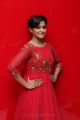 Actress Ramya Nambeesan in Red Dress Images