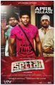 Premji Amaran, Arya, Santhanam in Settai Tamil Movie Release Posters