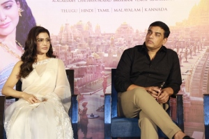 Samantha, Dil Raju @ Shakuntalam Movie Trailer Launch Stills