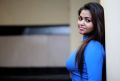 Tamil Actress Shalu Shamu Blaue Dress Photos HD