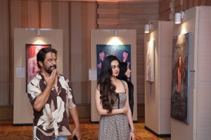 Arjun, Aishwarya @ She A Solo Art Show by Shamlee Photos