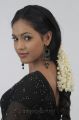 Tamil Actress Shammu Hot Black Saree Photo Shoot Stills