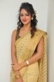 Actress Shanvi in Golden Saree Photos at her Manager Hari Wedding Reception